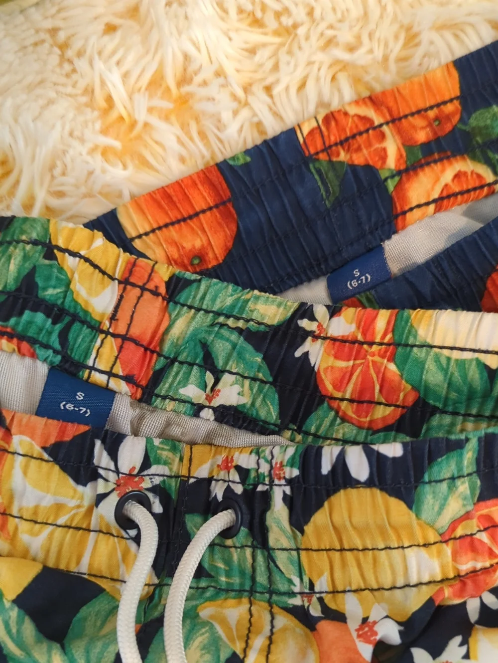 🩳🏊🏻‍♀️2 Pair Old Navy Citrus Swim Trunk/Shorts Green, Yellow & Navy🏊🏻‍♀️🩳